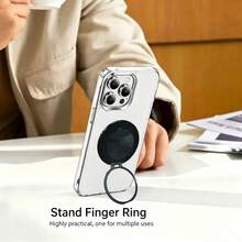 Borriig 360° Rotation MagSafe Phone Ring Holder, Premium Clicking Sound Relief Kickstand & Finger Grip For All Smartphones - Violet Purple - View 6