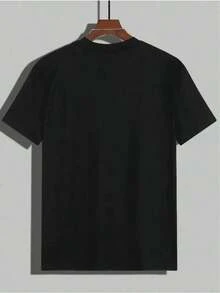 Limited Time Offer, Limited Quantity Available, Lightning, Women's Shirts, Women's T-Shirts Women's T-Shirt With "I Pooped Today" Print, Round Neck, Short Sleeve, Perfect For Everyday And Outdoor Activities, Comfortable For All Seasons, Fashionable And Casual, A Great Gift. - 黑色 - 查看 2