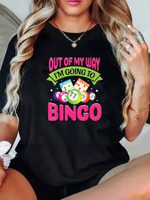 Camiseta de mujer para primavera y verano - Negro - Ver 12
