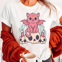 Women T-Shirts - [White] - View 6