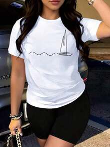 Women T-Shirts - Black - View 8