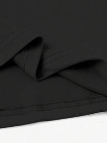 Nuevo modelo 2026,% algodón, adecuado para primavera y verano, corte holgado, ropa casual, diseño moderno, material duradero, camiseta de mujer de primavera-verano con estampado de alta calidad. Perfecta para vacaciones en la playa, viajes a la playa, campamentos de verano, ropa casual, reuniones temáticas de vacaciones, camisetas de manga corta adecuadas para el uso diario. - Negro - Ver 3