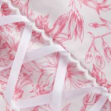 MOD Women Bowknot Strap Floral Print Long Dress For Summer,Graduation Dress,Modest Dresses For Women,Summer Dresses - Màu Lilac Tím - Xem 4
