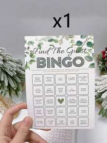Bộ 10 lá bài trò chơi tiệc cưới chủ đề xanh lá cây - Bao gồm các lá bài Bingo và trò chơi tương tác chủ đề xanh lá cây cho tiệc độc thân, phù hợp cho lễ cưới, tiệc cưới, tiệc sinh nhật, họp mặt theo chủ đề, kỷ niệm, tiệc tân gia và tiệc độc thân. - Một kích cỡ phù hợp cho tất cả - Xem 10