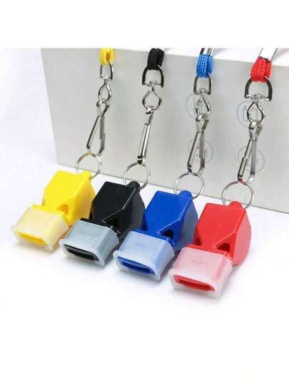 4pcs/Set Referee Whistles With Teeth Protection For Basketball, Football, Sports Training
