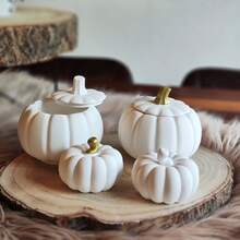 Cetakan Desain 3D untuk , Cetakan Silikon, Kerajinan Resin dan Kotak Penyimpanan, Mudah Dilepas dan Dapat Digunakan Kembali, Cetakan Hadiah Halloween, Thanksgiving, Natal, Proyek DIY, Dekorasi Liburan, Pengecoran Plaster Tahan Lama, Dekorasi Liburan, Bahan Fleksibel, Dekorasi Rumah - Cetakan labu - View 4