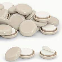 8PCS*45mm/12PCS*32mm/24PCS*25mm 自黏式家具滑墊，可重複使用且無噪音的家具腿滑墊，家具地毯移動墊，重型椅子腿地板保護墊，硬木地板移動墊 - A - 查看 5