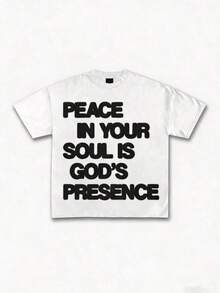 Premium Unisex Casual T-Shirts With "GOD'S ART ON DISPLAY" Print, Customizable Graphic Tees For Men - Men's T-Shirts. Casual And Stylish Short-Sleeved T-Shirts For Summer, Made Of 100% Cotton. The Most Popular Top For Men. - 白色 5 - 查看 1