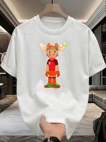 2026 Football Enthusiast Printed Cotton T-Shirt, Custom Short Sleeve Fan Supporter Shirt, Commemorative Short Sleeve Fan Shirt, Unisex Urban Casual Style - 白色 - 查看 8