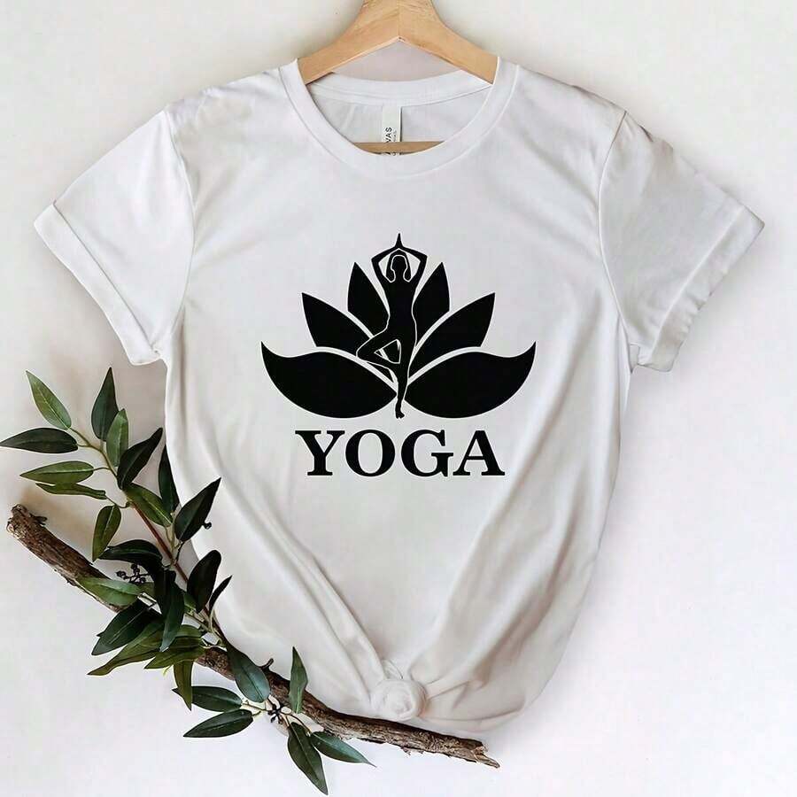 Simple And Versatile Design, Printed With The Om Yoga Symbol, A Perfect Gift For Yoga And Meditation Enthusiasts. This Essential Unisex T-Shirt Is Made Of Pure Cotton With A Soft, Comfortable Fabric. Designed To Flatter All Body Types, It's Suitable For Both Men And Women. The Durable, High-Quality Fabric Has A Delicate Feel And Long-Lasting Wear. Lightweight Tops For Women, Perfect For Fall Outfits, Vacation Wear, And More. - 白色 - 查看 1