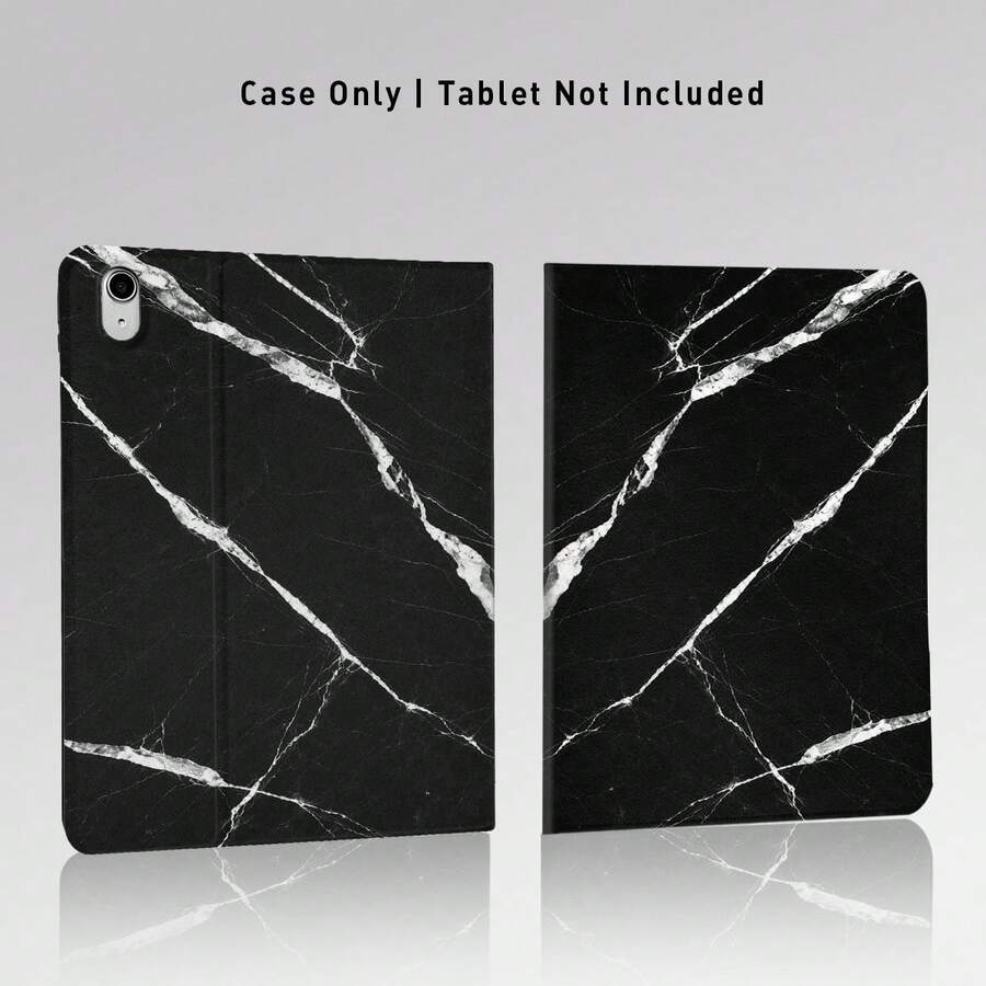 Motif Marmer, 1 buah Casing Pelindung Tablet/Desktop Flip Cover dengan Slot Pena, Kompatibel dengan Apple Generasi ke-10/ A16 Generasi ke-11/ Air 11/ 5/ 9/ Air/ Pro Generasi ke-11/ Air 8 (M4) 2026 (11/13 Inci) Casing Pelindung - MultiWarna - View 1