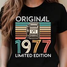 Printed T-Shirt For Men And Women - Black - View 1