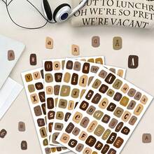 1000+ Letter Stickers, Suitable For Scrapbooking, Planner And DIY Crafts - Retro Lamm Font Letter Papers, Includes Uppercase, Lowercase Letters, Numbers, Symbols, Matte Paper For Collage, Planner, Card Making School Supplies - Multicolor - View 13