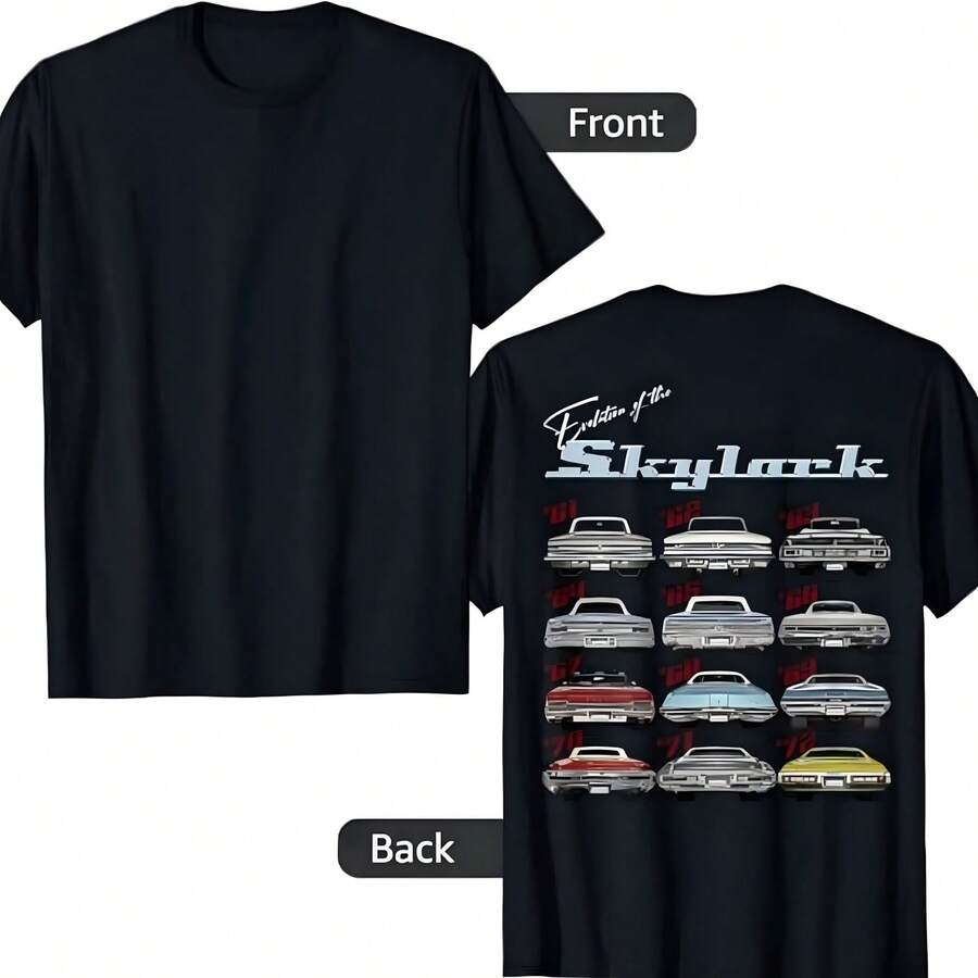 Evolución, Riviera, Skylark, Limitado, Gran, Gran, Deporte, GS, Muscle T-Shirt - Negro - Ver 1
