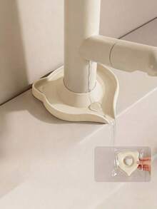 1 pieza Protector contra salpicaduras de grifería de silicona, anti-goteo y anti-reflujo, diseño de dibujos animados, accesorio para fregadero de cocina, borde estrecho recortable, apto para fregadero de baño, fregadero de cocina y escurridor, herramienta de cocina práctica - Múltiples estilos - Ver 12