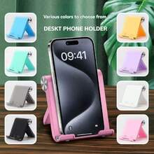 Soporte plegable de escritorio portátil, adecuado para teléfonos y tabletas - Verde - Ver 10