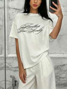 Women T-Shirts - [White] - View 6