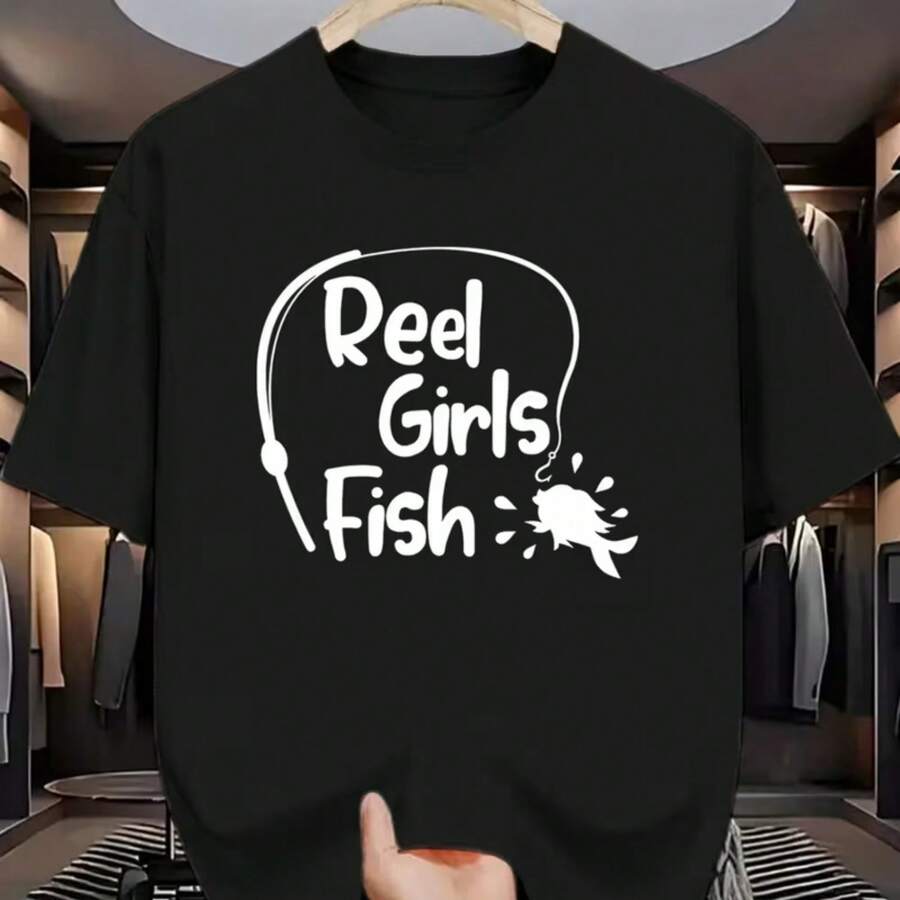 Printed T-Shirt For Men And Women - Black - View 1