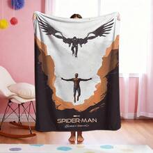 1pc Cartoon Character Printed Blanket,Superhero Movie Print Blanket,Retro Cartoon Style Throw Blanket,Cartoon Character Printed Blanket,All-Season Universal Nap Blanket,Character Home Decor Blanket,Modern Fashion Gift Suitable For Home Bedroom Bed Sofa Office Lunch Break Cover Picnic Blanket - Nhiều màu - Xem 3