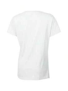 Camiseta Minimalista para Mujer Canadiense - 100% Blanco Puro con Diseño de Hoja de Arce y Jarabe de Arce, con los Colores de la Bandera Canadiense (Hoja de Arce Roja, Lema) - Camiseta Casual de Cuello Redondo y Manga Corta para Verano, Prenda Esencial de Orgullo Canadiense, Transpirable y Cómoda. - Blanco - Ver 6