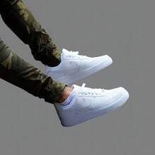 Comfortable White Air Sneakers, Basic Soft Force Traditional Casual Fashion - 白色 - 查看 1