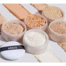 Polvo Fijador Adara Traslucido con color (Medium, 18g) - Beis - Ver 6