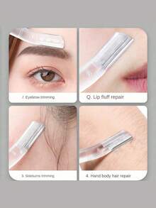 1/3/5/12/20pcs Eyebrow Razors, Exfoliating And Hair Removal Tools, Body And Face Eyebrow Shaving Razors, Multi-Color Hair Removal Tools, Beginner Eyebrow Shaping Tool Set, Precise Protective Cover, Women's Eyebrow Shaping Tools, Suitable For Daily Or Travel Use, Easy-To-Use Unisex Eyebrow Razors For Trimming And Shaping Eyebrows - Multicolor - View 4