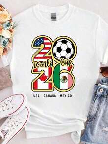 2026 USA World Cup Fan Jersey, Political Humor Gift, Unisex Casual Sportswear For Match Day - 白色 - 查看 7