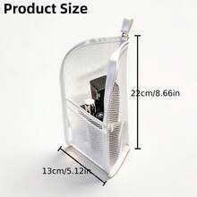 2 Túi đựng đồ vệ sinh cá nhân dạng đứng, Túi đựng mỹ phẩm du lịch trong suốt có thể gấp gọn, Túi đựng đồ dùng cá nhân dung tích lớn chống thấm nước bằng chất liệu EVA dùng cho bàn chải đánh răng và đồ dùng vệ sinh cá nhân. - Xem 3