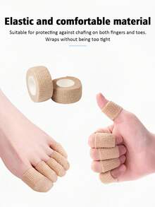 Multifunctional Finger/Toe Protector, Elastic Bandage, Writing Finger Protector, Self-Adhesive Toe Protector, Anti-Friction Pad. Suitable For Writing, Office Work, Sports, Running, Walking. Daily Essential. - Multicolor - View 4