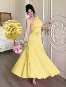 Women Midi Dresses - Yellow - View 5