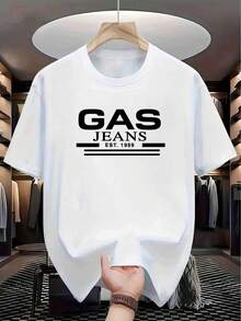 Camiseta unisex de manga corta, para hombreGÁSJEANSVintageSecado RápidoTranspirableCamiseta-SueltoAjusteTripulaciónCuelloCortoMangaconRetroImprimir,AdecuadoparaGimnasio,&Al aire libreEntrenamientoMáquinaLavablePoliésterInformalTopplayerashombre, , , Dazymujer,romwehombres, bohochic,maestrasregalos,camisetaparaconjuntos de mujercon curvasparamu,y2k, - Blanco - Ver 6