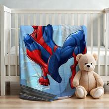 1pc Retro Cartoon Style Throw Blanket,Superhero Movie Print Blanket,Cartoon Character Printed Blanket,All-Season Universal Nap Blanket,Character Home Decor Blanket,Modern Fashion Gift Suitable For Home Bedroom Bed Sofa Office Lunch Break Cover Picnic Blanket - Nhiều màu - Xem 4