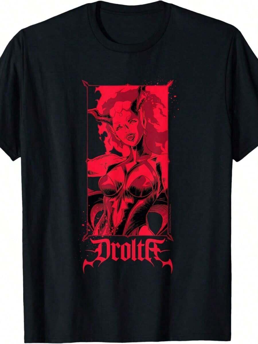 Castlevania_ Nocturne Main Heroes Faces Epic Retro Portrait T-Shirt - 黑色 - 查看 1