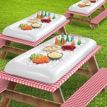Outdoor BBQ Picnic Inflatable Ice Bar Pool Party Supplies - Summer Party Essentials - Pool Supplies - Party & Holiday Essentials - White - View 3