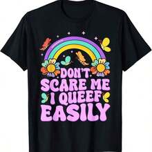 Don't Scare Me, I'm Easily Put In Groups, Funny And Embarrassing Meme, Adult T-Shirt - Black 1 - View 7