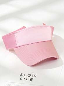 1 pieza Gorra de protección solar transpirable para ciclismo al aire libre, senderismo, múltiples colores disponibles para el verano - Visera satinada - Ver 7