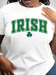Soft, Breathable, And Lightweight For All-Day Comfort. Retro Irish Shirt, Retro St. Patrick's Day Shirts, Irish Shamrock Tee, Gift For Lucky Women, Fun Shirt, St. Patrick's Day Gift, Cute Shamrock. Classic Crew Neck With A Relaxed Fit That Flatters All Body Shapes And Is Easy To Pair With Jeans, Shorts, And Leggings. - 白色 - 查看 7