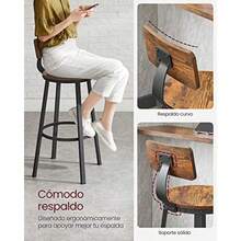 Kitchen Chairs - Marrn Rstico Negro - View 7