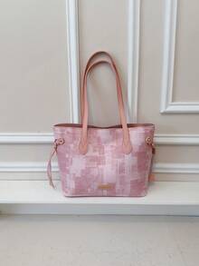 Large Capacity Handbag For Women, New Arrival Minimalist Commuter Shoulder Tote Bag - Multicolor - View 11