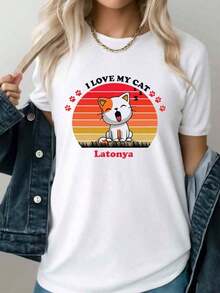 1 Women's White T-Shirt Size 3XL | Affordable, Cool And Fun Sportswear, Comfortable, Perfect For Gifts, Spring And Summer, Soft And Comfortable, Urban Hip-Hop Style, GREENINK Women's Blouses > Clothing - 白色 - 查看 1