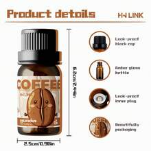 HWLINK 10ml Coffee Essential Oil, Delicious Fragrance, Suitable For Daily Use, Perfect Gift For Girlfriend, Compatible With Diffuser/Humidifier - Coffee - View 4
