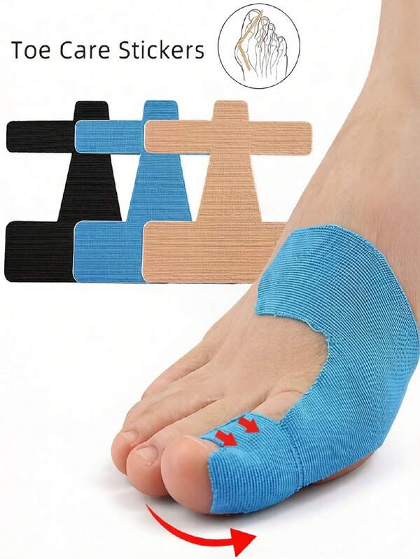 20-40 buc. protector de deget elastic tăiat gata, plasture cu efect muscular anti-uzură, bandă sportivă de fixare și susținere pentru osul degetului mare