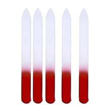 Bộ 5 dụng cụ dũa móng tay chuyên nghiệp bằng thủy tinh pha lê Séc, hai mặt khắc họa tiết, dũa móng tay acrylic hiệu ứng cầu vồng và khối đánh bóng móng. - Nhiều màu - Xem 3