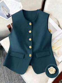 Camiseta sin mangas casual para mujer de talla grande, adecuada para fiestas, reuniones, calle, estilo chino, resort, Día de San Patricio, Pascua, Día de San Valentín, Acción de Gracias, Navidad, cómoda, versátil, estilizadora, primavera/verano, Dí - Agua verde azul - Ver 4