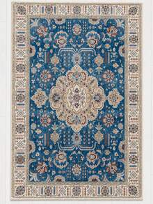Modern Non-Slip Kitchen Runner Rug, Washable Minimalist Floor Mat For Home Decor, Bedroom, Livingroom Rug, Made In Turkiye 80x200 Cm, 80x300 Cm,100x200 Cm, 120x180 Cm - Royal Blue - View 1