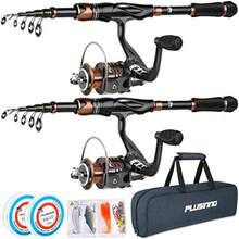 Rod & Reel Combos - 2-pack Complete Kit With Carrying Case - View 2