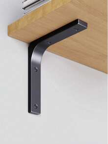 2 piezas/4 piezas Soporte triangular de metal de 6 pulgadas, marco triangular de soporte para estantes, adecuado para diferentes paredes/escritorios, flexible para crear estantes de almacenamiento, ideal para inquilinos, entusiastas de la organización del hogar, esencial para el almacenamiento, se puede usar como estantería de pared, estante de especias de cocina, estante de plantas de balcón, soporte de llaves de entrada - A - Ver 8