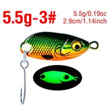 1Pc Ultralight Micro Fishing Spoon Set, 2.3cm/2.9cm Sinking Metal Baits With Simulation Fish Skin, Professional Glow Tackle For Trout, Crappie, Bluegill, And Small Sea Bass - S026 - View 15