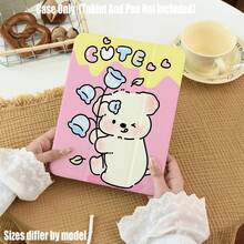 3-Fold High Transparency Acrylic Protective Case With Pen Slot. Cute Fresh Unique 3-Fold High Transparency Acrylic Protective Case. Tablet Protective Case Features: 3-Fold Stand Design, Smart Sleep/Wake Function - Multicolor - View 3